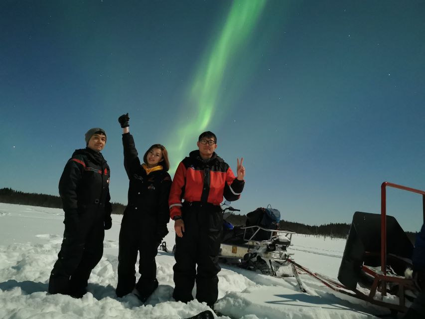 Rovaniemi: Northern Lights Sledge Ride - Getting suited up for temperatures below freezing