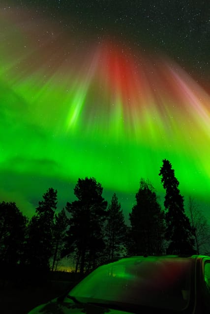 Rovaniemi: Northern Lights Tour with Guarantee - Leaving Rovaniemi in a heated minibus