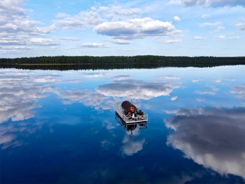 Rovaniemi: Sauna Boat Scenic Lake Cruise - The pickup and ride to the lake