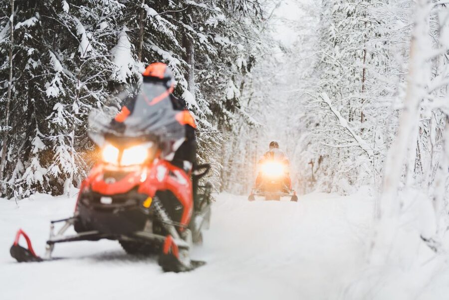 Rovaniemi: Snowmobile Adventure Tour for Adults Only - From Rovaniemi Pickup to the Forest Trail