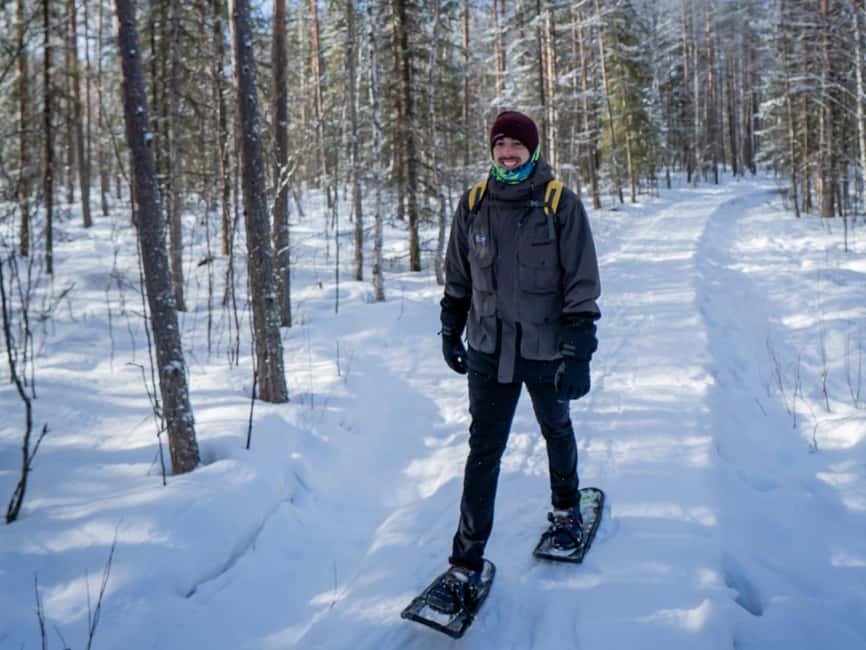 Rovaniemi: Snowshoe Adventure at Vikaköngäs & Barbeque - A Finnish BBQ With Grilled Sausages