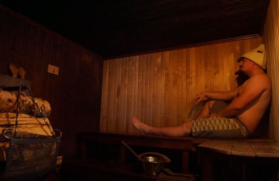 Rovaniemi: Traditional Sauna and Ice Swimming Experience - Inside the 1958 blacksmith’s sauna
