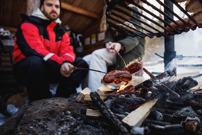 Rovaniemi - Visit to The Frozen Waterfalls of Korouoma - Campfire lunch in the snow