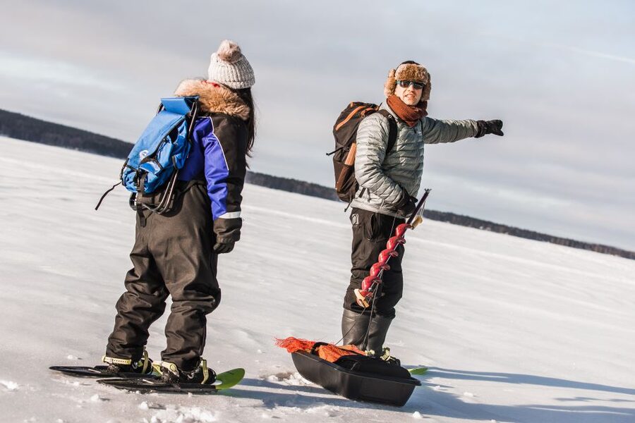 Rovaniemi: Winter Wilderness Snowshoeing Trip - The fire lesson in a Lapland shelter