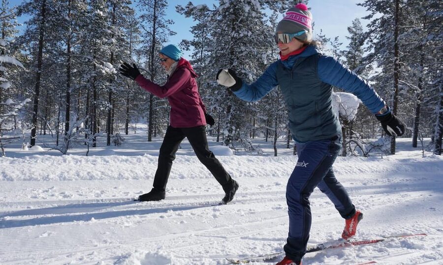 Saariselkä: Cross-Country Ski Lesson - What You Learn During the 1.5 Hours