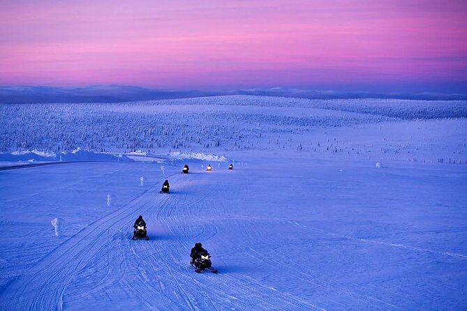 Snowmobile and Ice Fishing Experience - Salmon, sausages, and a fire in the snow