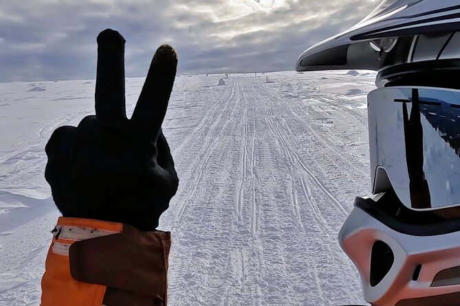 Snowmobile Rides Through Kumputunturi Fell in Kittilä, Finland - Riding toward Kumputunturi Fell