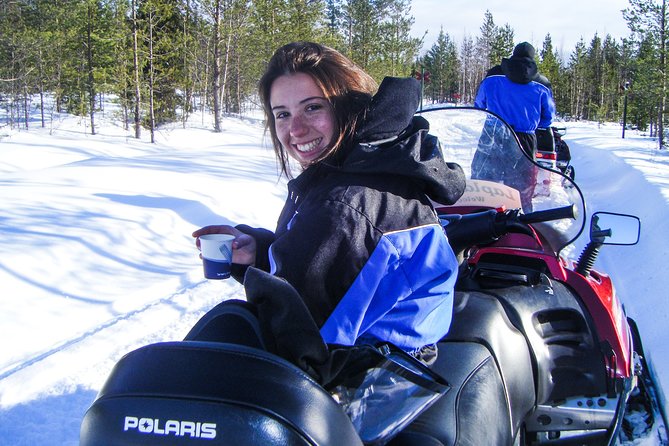 Snowmobile Safari in the Forest - Wildlife tracks and protected nature