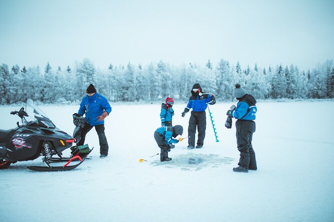 Snowmobiling and ice fishing in Apukka Resort, Rovaniemi - How much value do you get for three hours?