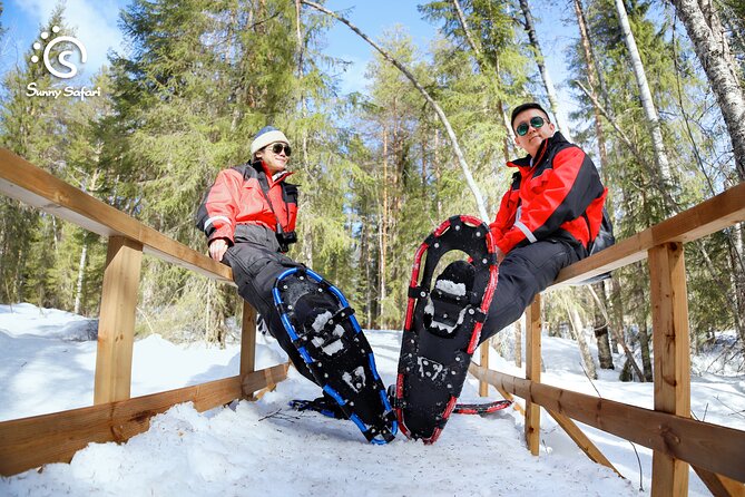 Snowshoeing in Lapland Wilderness - Learning to walk on snowshoes