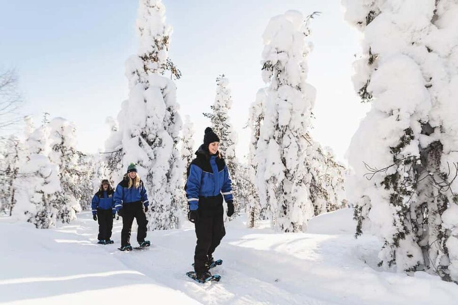 Snowshoeing in the Arctic Wilderness - Learning the rhythm of snowshoes