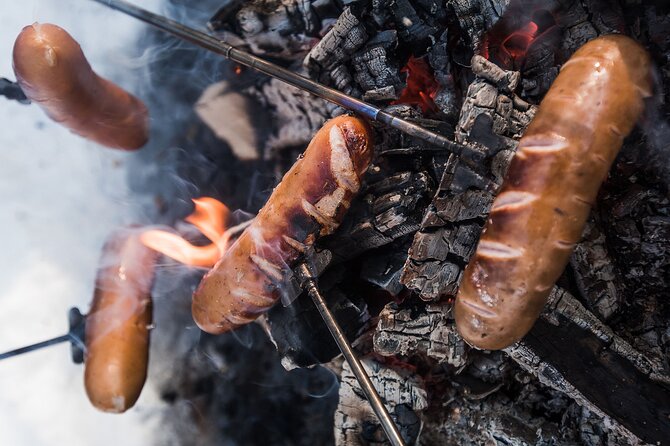 Wilderness Survival Tour - Winter - Finnish sausages, cocoa, and a proper warm-up